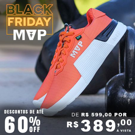 Tênis de Treino MVP 5x5 - Orange White - MVP Fitness - Loja Oficial