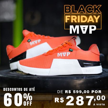 Tênis de Treino MVP 5x5 - Orange White - MVP Fitness - Loja Oficial