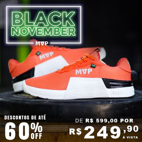 Tênis de Treino MVP 5x5 - Orange White - MVP Fitness - Loja Oficial