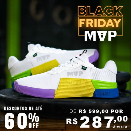 Tênis de Treino MVP 5x5 - White Yellow - MVP Fitness - Loja Oficial