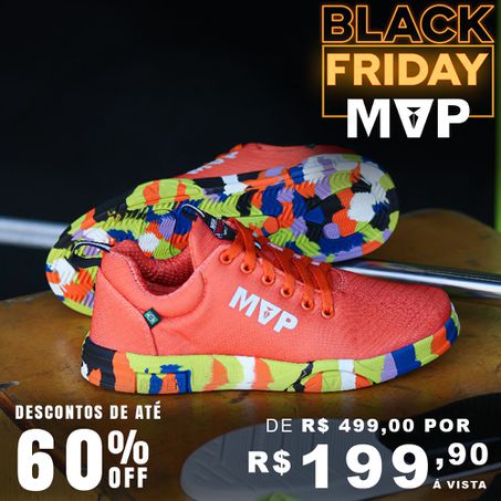 Tênis de treino Sola Reta Rhino X Tech III - Orang... - MVP Fitness - Loja Oficial