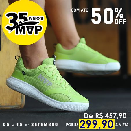 Tênis de Treino Unissex Rx Fly - Green Lemon - MVP Fitness - Loja Oficial
