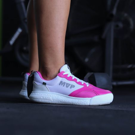 Tênis Feminino Esportivo Rx Fly - Cherry White - MVP Fitness - Loja Oficial