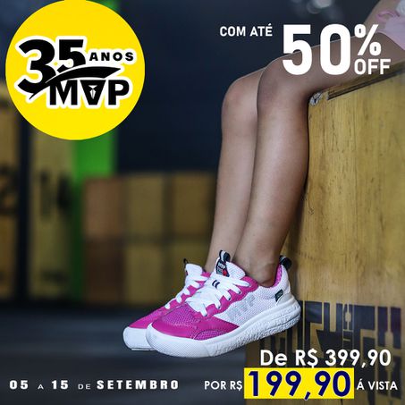 Tênis Infantil MVP Rx Fly - Cherry White - MVP Fitness - Loja Oficial