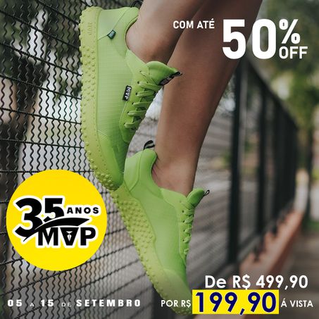 Tênis MVP Barefoot - Pistache All - MVP Fitness - Loja Oficial