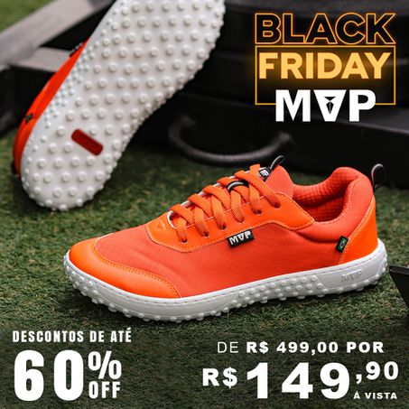 Tênis MVP Barefoot - Tangerina Algodão - MVP Fitness - Loja Oficial