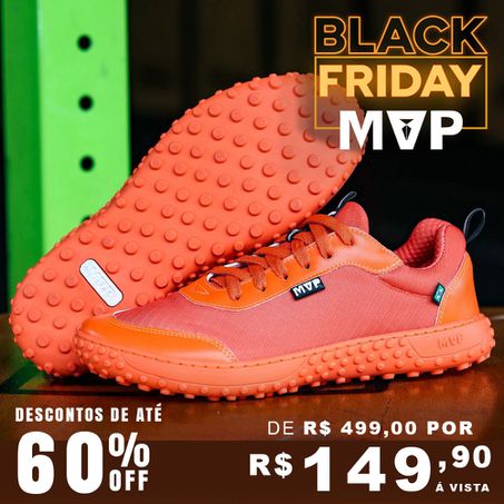 Tênis MVP Barefoot - Tangerina All - MVP Fitness - Loja Oficial