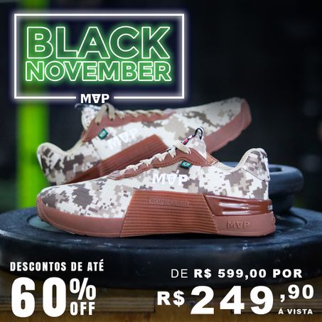 Tênis MVP Cross Training 5x5 - Camuflado Bege - MVP Fitness - Loja Oficial