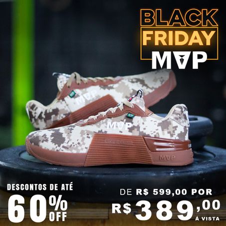 Tênis MVP Cross Training 5x5 - Camuflado Bege - MVP Fitness - Loja Oficial