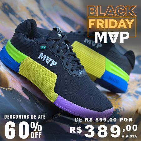 Tênis MVP para Cross Training 5x5 - Black Yellow - MVP Fitness - Loja Oficial