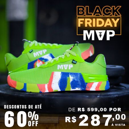 Tênis MVP para Cross Training 5x5 - Green Splash - MVP Fitness - Loja Oficial