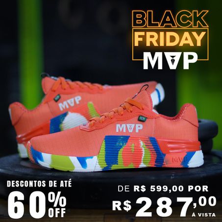 Tênis MVP para Cross Training 5x5 - Orange-Splash - MVP Fitness - Loja Oficial
