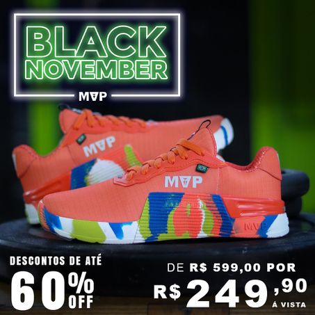 Tênis MVP para Cross Training 5x5 - Orange-Splash - MVP Fitness - Loja Oficial