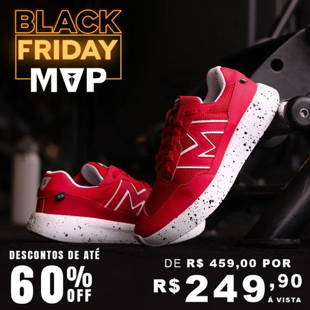 Tênis MVP para treino Xtep Run II - Red - MVP Fitness - Loja Oficial
