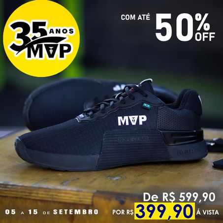 Tênis Preto para Cross 5x5 - All Black - MVP Fitness - Loja Oficial