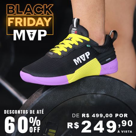 Tênis Para Cross MVP 4x4 - Black Yellow Purple - MVP Fitness - Loja Oficial