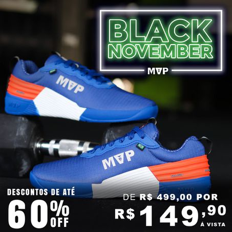 Tênis Para Cross MVP 4x4 - Blue Orange - MVP Fitness - Loja Oficial