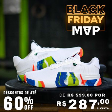 Tênis para Treino cross MVP 5x5 - White Splash - MVP Fitness - Loja Oficial