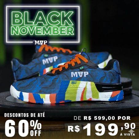 Tênis para Cross 5x5 - Abstract Blue Splash - MVP Fitness - Loja Oficial