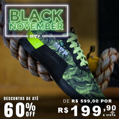 Tênis para Cross 5x5 - Abstract Green Black - MVP Fitness - Loja Oficial