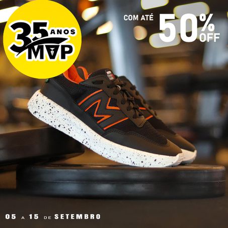 Tênis Preto para Treino Xtep Run II - Black Orange - MVP Fitness - Loja Oficial