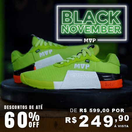 Tênis MVP Cross Training 5x5 - Green Orange - MVP Fitness - Loja Oficial