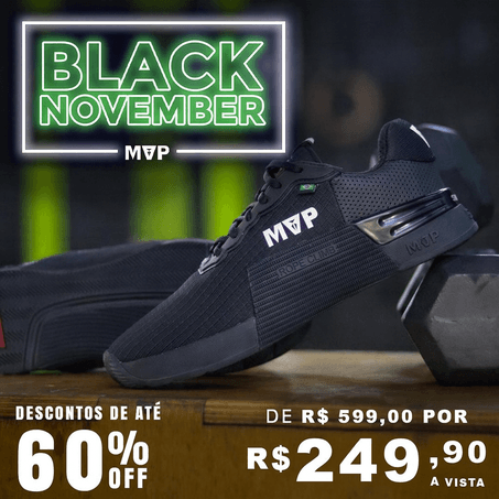 Tênis Preto para Cross 5x5 - All Black - MVP Fitness - Loja Oficial