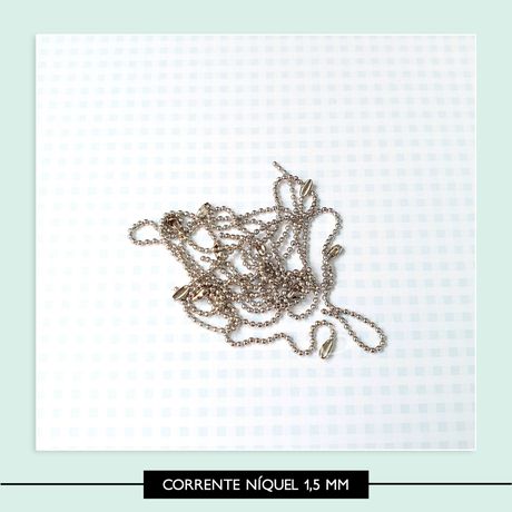 Corrente de Bolinhas - Níquel 1,5 mm - COB0003 - Studio Office K