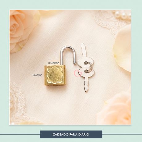 Cadeado para Diário - 02 und - ACE0040 - Studio Office K