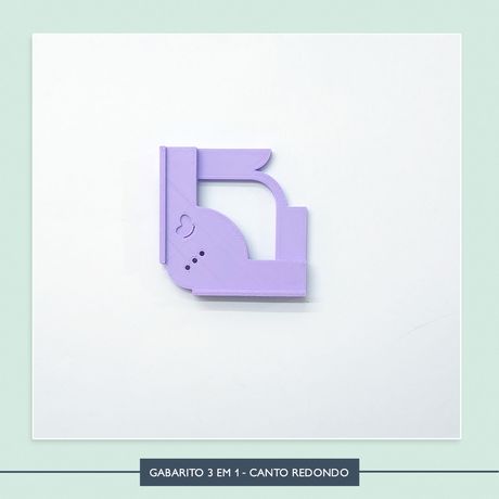 Gabarito 3 em 1 - Canto Redondo - REG0034 - Studio Office K