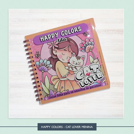 Happy Colors - Cat Lover Menina - HCT0016 - Studio Office K