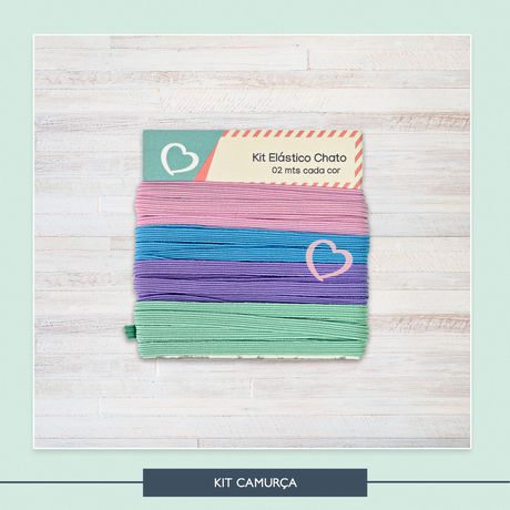 Kit Elástico Chato - 7 mm Candy - ELA0006 - Studio Office K