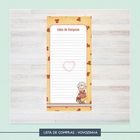 Refil Lista De Compras - Vovozinha - LIS0014 - Studio Office K