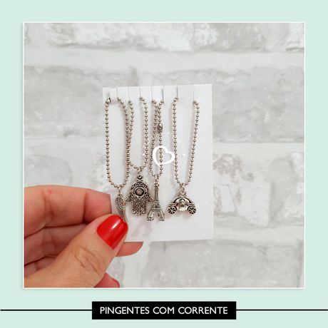 Pingentes com Corrente - PIN00017 - Studio Office K