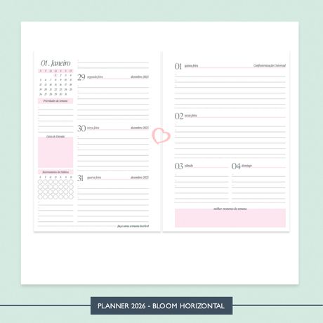 Planner 2026 - BLOOM Horizontal - PLA0001 - Studio Office K