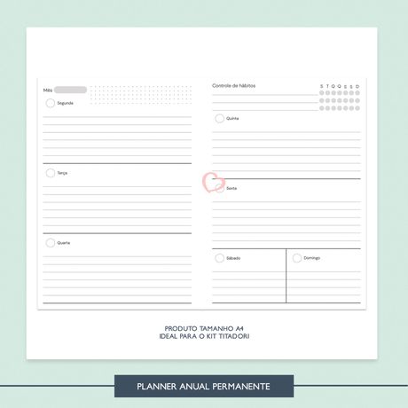 Planner Permanente - Titadori - PLA0009 - Studio Office K