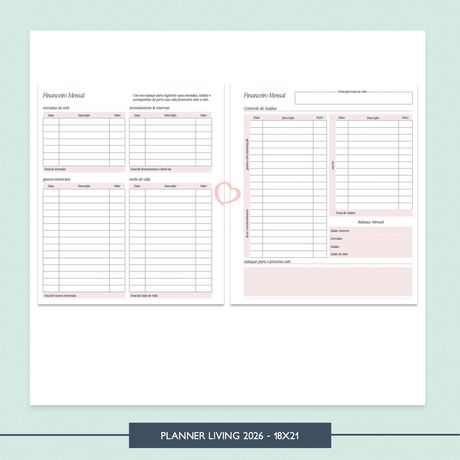 Planner Living 2026 - 18x21 - PLA0006 - Studio Office K