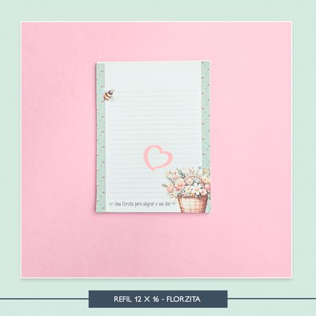 Bloco Refil 12 x 16 - Florzita - BLO0002 - Studio Office K