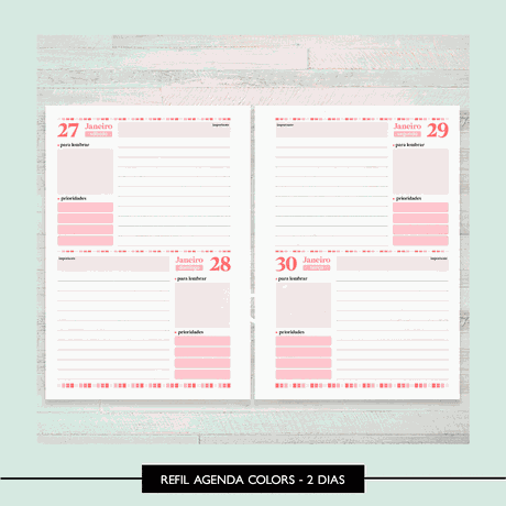 Agenda 2025 - 2 dias - Colors - AGD0004 - Studio Office K