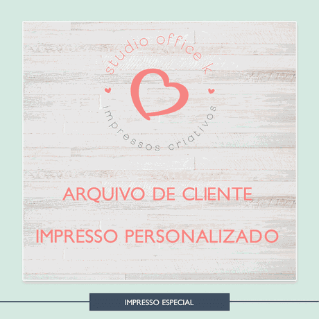 Refil Personalizado - 300 Pag 90g - PER0026 - Studio Office K