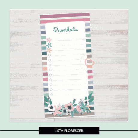 Lista / Refil - Florescer - LIS0002 - Studio Office K