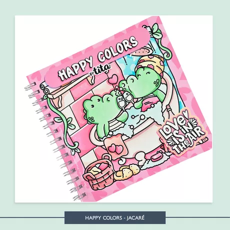 Happy Colors - Love Jacaré - HCT0013 - Studio Office K