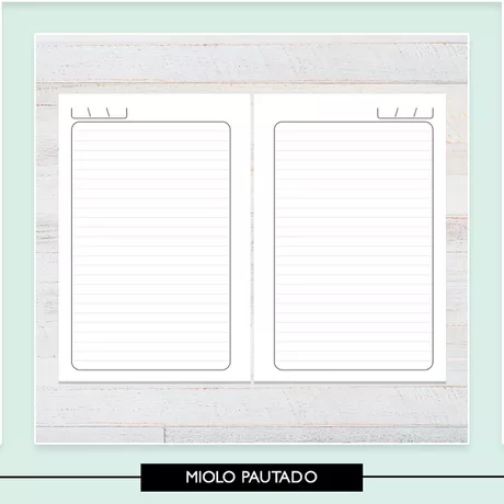 Miolo Caderno Pautado - CAD0001 - Studio Office K