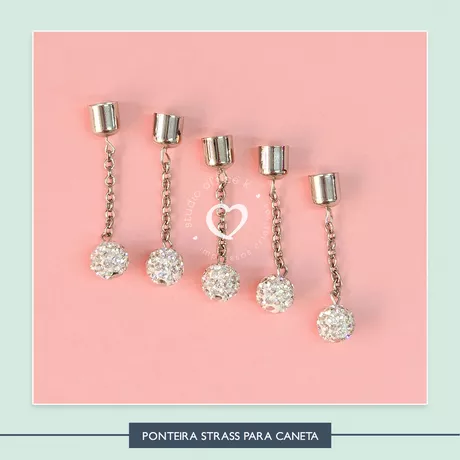 Ponteiras Strass para Canetas - PIN00021 - Studio Office K
