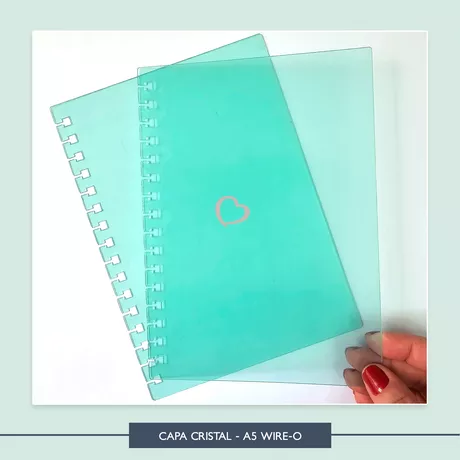 Capa Cristal A5 - Wire-o - WIR0001 - Studio Office K