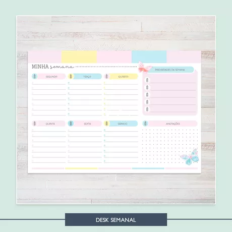 Desk Planner - Borboleta - DPS0001 - Studio Office K