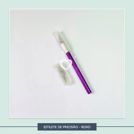 Estilete de Precisão - Roxo com refil - EST0004 - Studio Office K