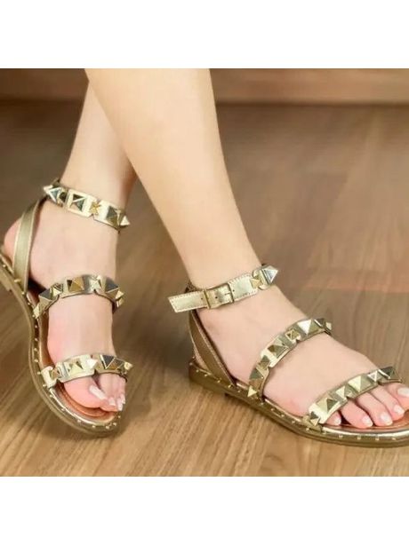 Rasteira Beliza - ouro 