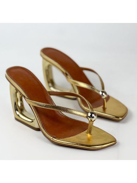 Salto Oslo - Ouro - 8cm 