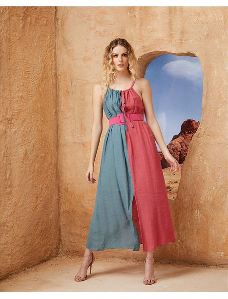 Vestido Duo Color Romaria - Emporio Luquetti